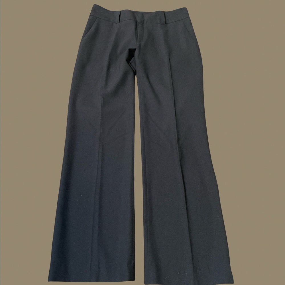 Karen Kane brown pant wide Leg 4 polyester rayon spandex side pockets belt loops - Picture 4 of 11